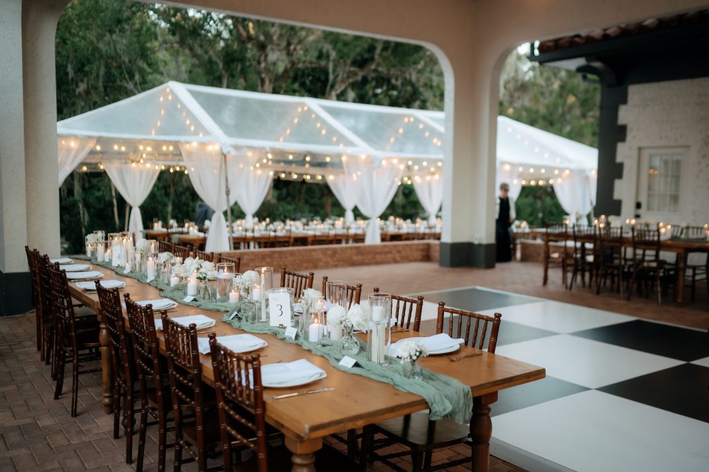 Additional tent for larger weddings