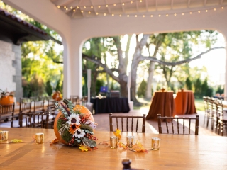 Outdoor reception area