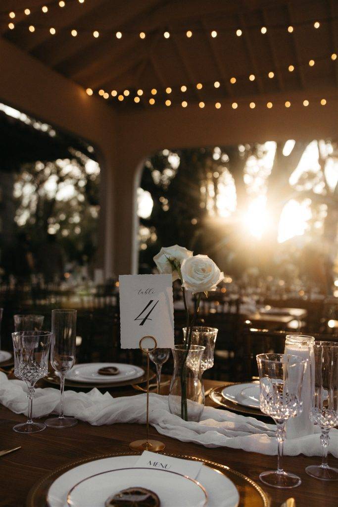 Sunsets under the Villa Festa covered pavilion