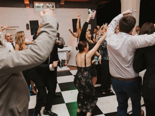 Outdoor dance party