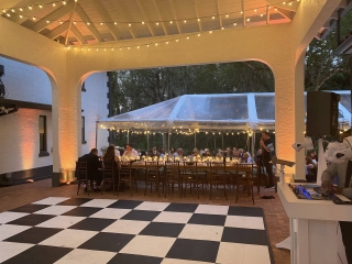 Outdoor Wedding Pavilion dancing