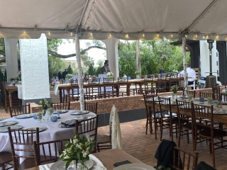 Reception tent