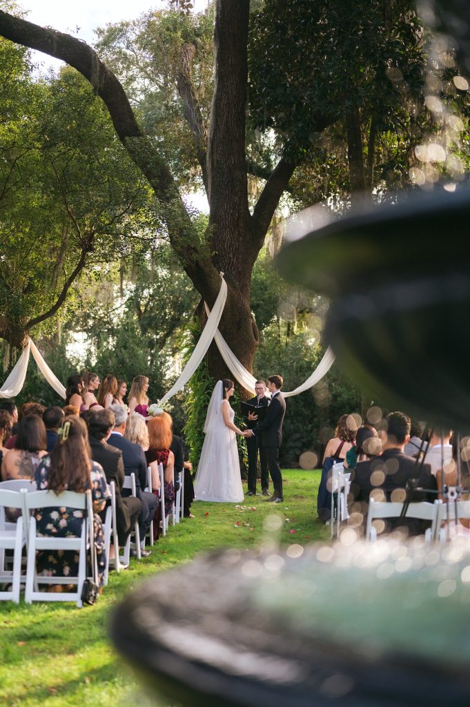 Ceremony View from Villa Festa Fountain